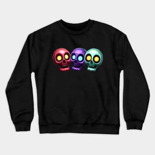 Spooky Scary Skulls - Colorful Variant Crewneck Sweatshirt